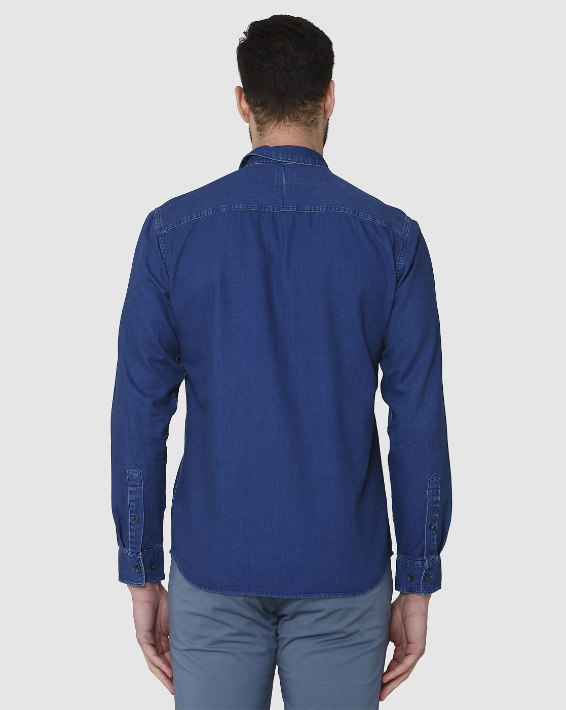 Blue Full Sleeves Shirt