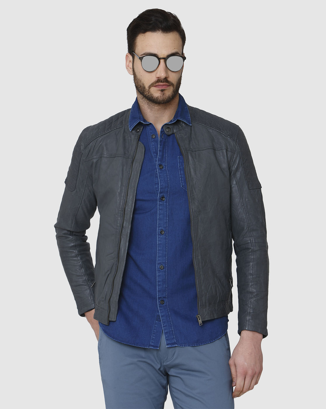 Blue Full Sleeves Shirt