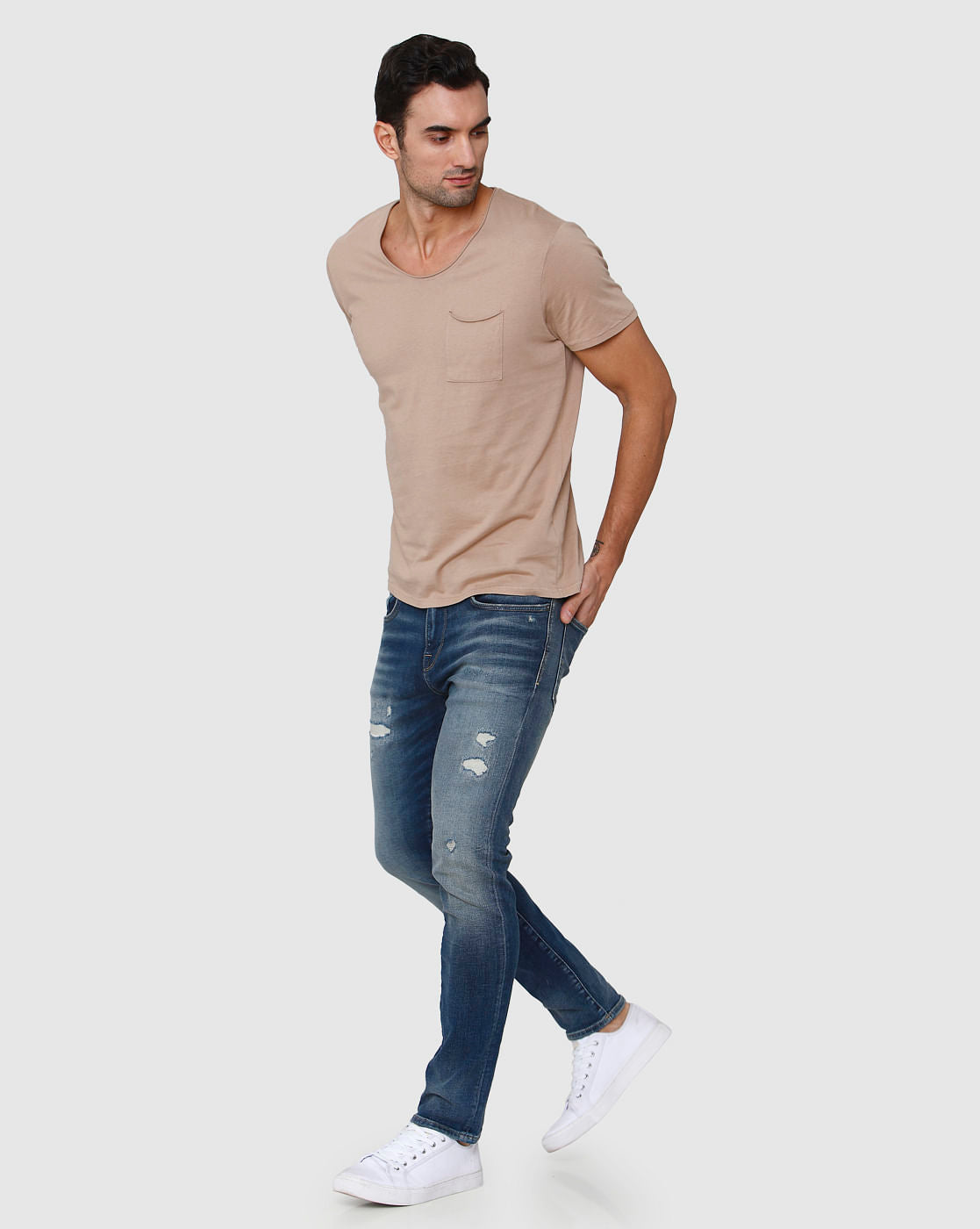 Brown Crew Neck T-Shirt