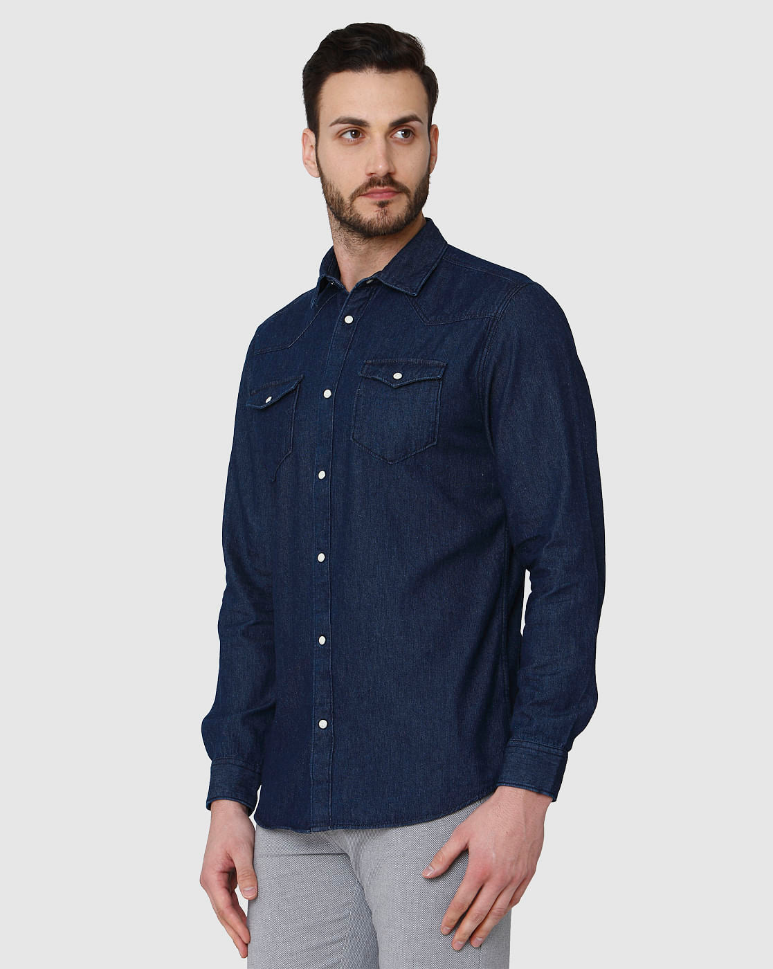 Blue Full Sleeves Shirt