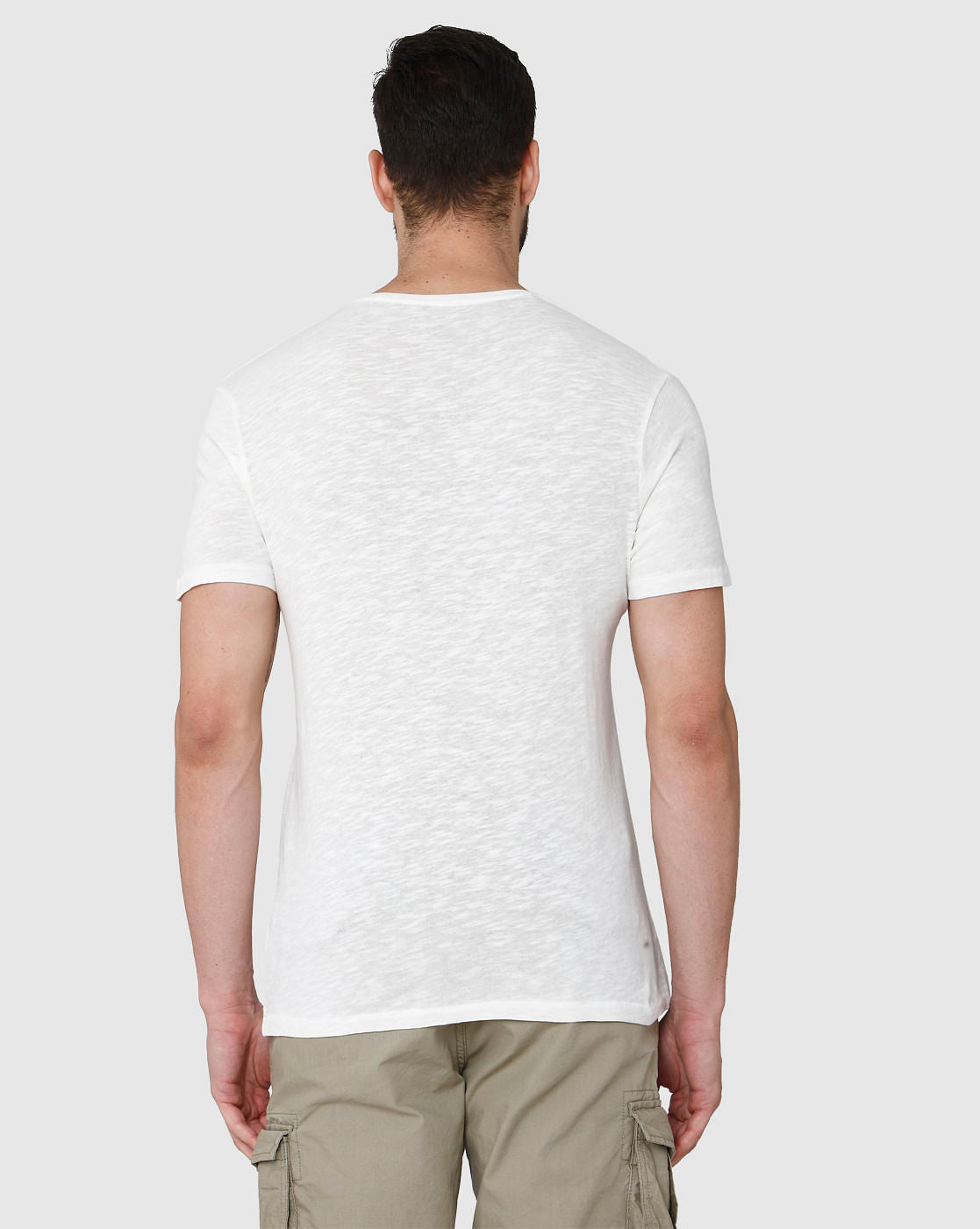 White Printed Crew Neck T-Shirt