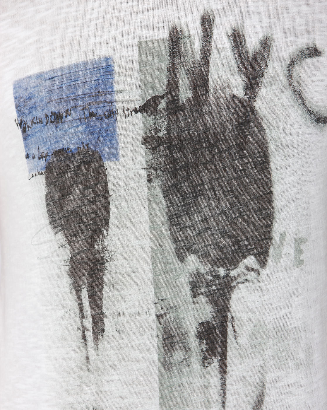 White Printed Crew Neck T-Shirt