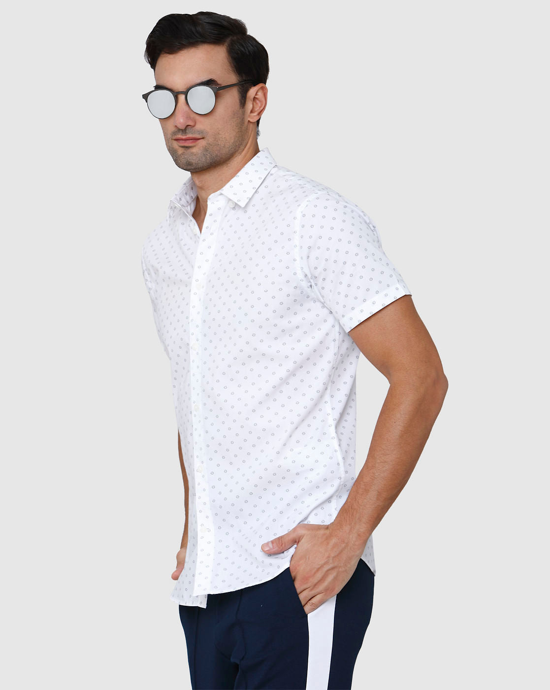 White Full Sleeves Shirt
