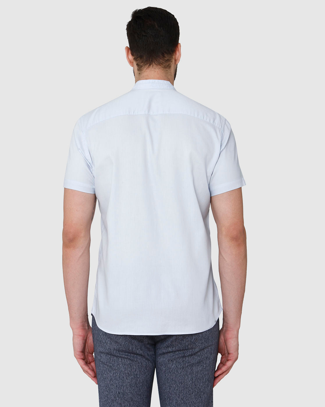 Blue Short Sleeves Shirt