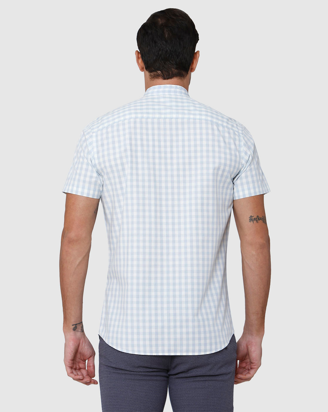 Blue Short Sleeves Shirt