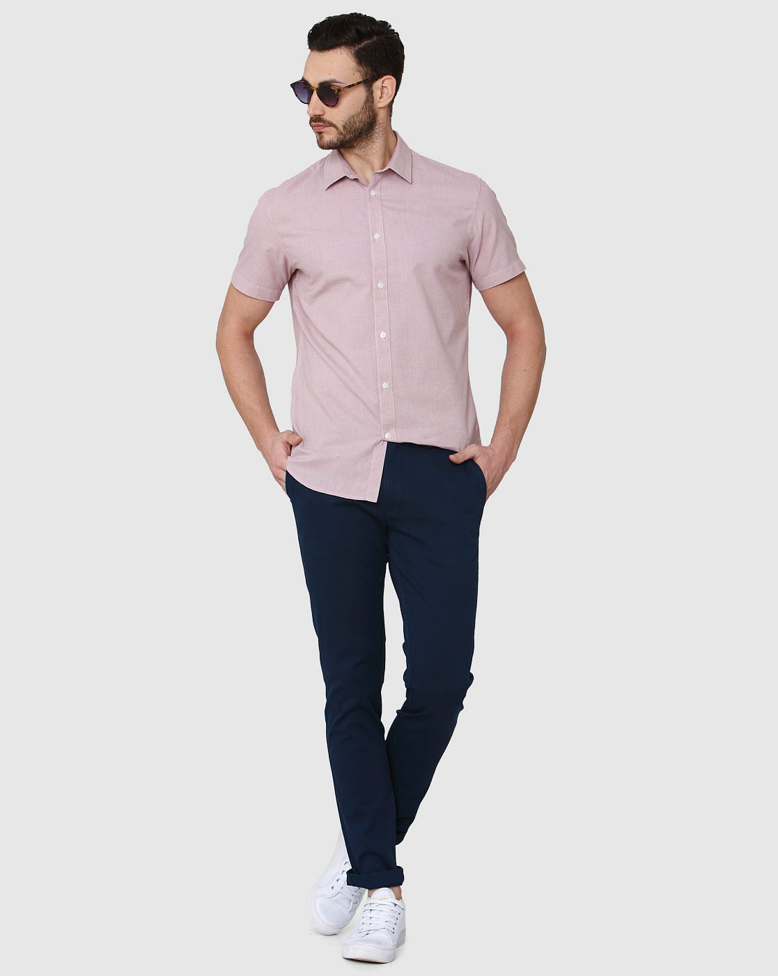 Brown Short Sleeves Shirt