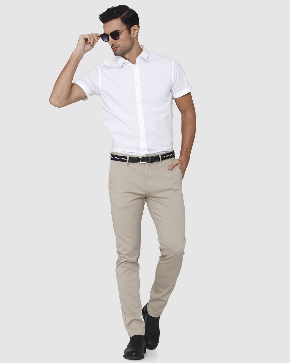 Beige Chinos