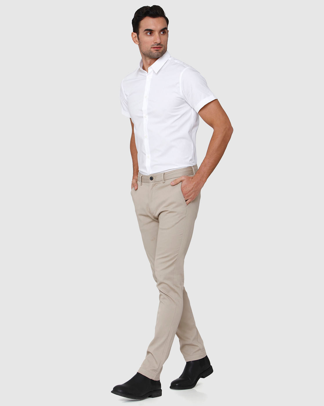 Beige Chinos
