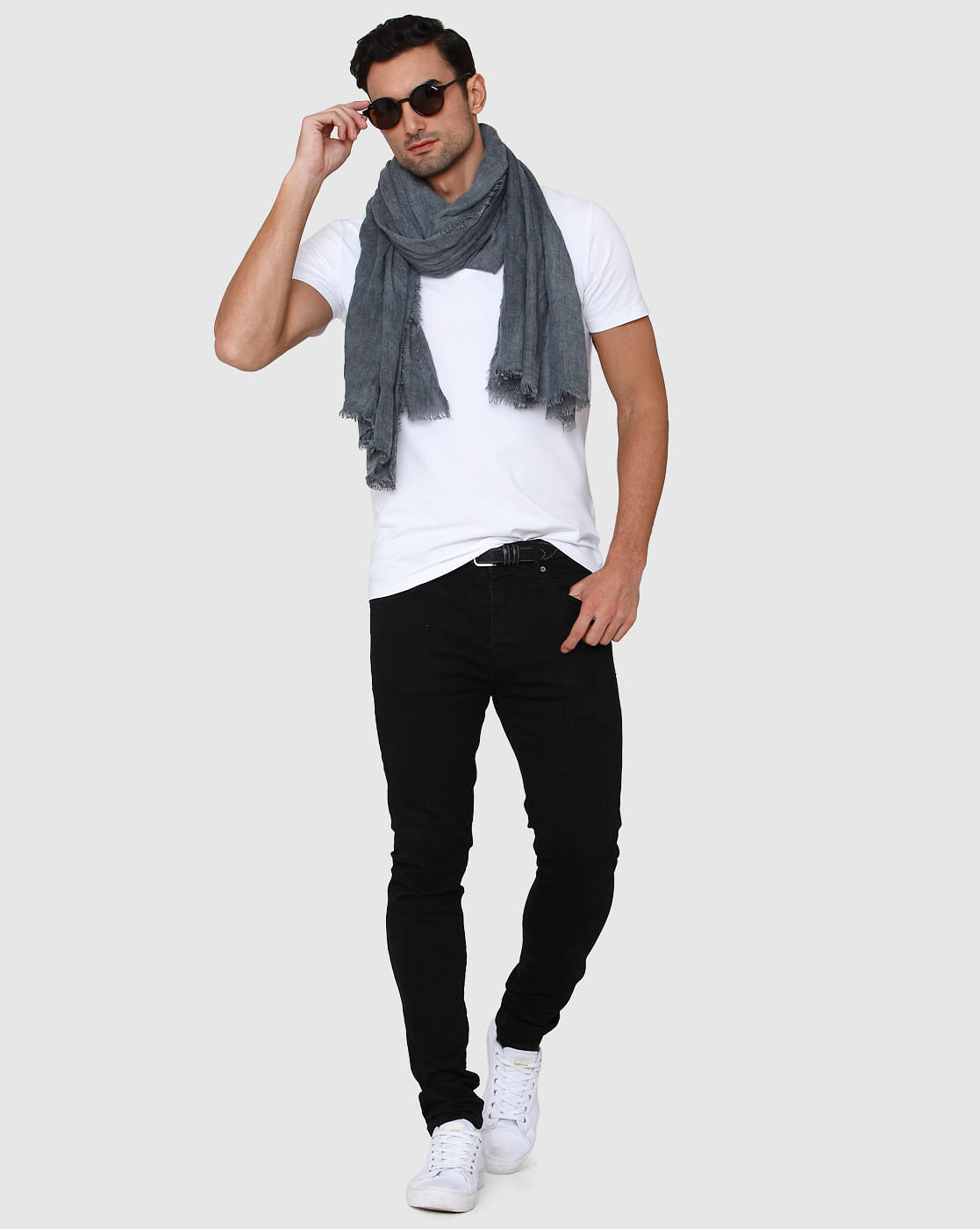 White V-Neck T-Shirt