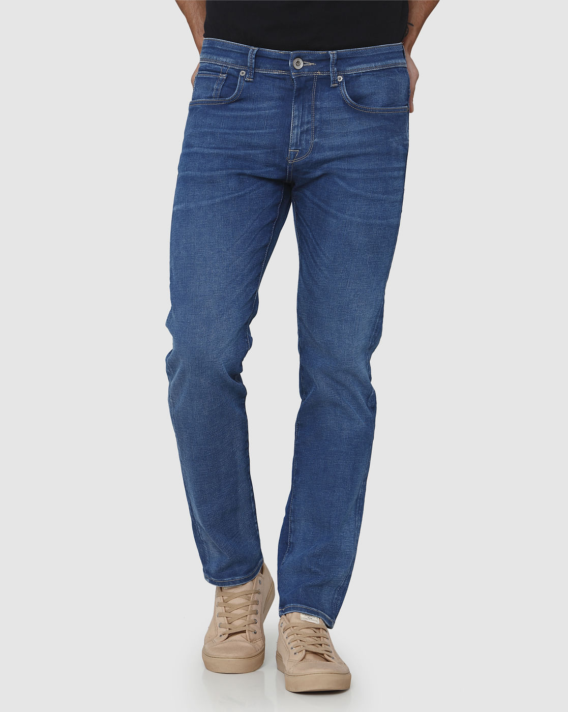 Blue Regular Fit Jeans