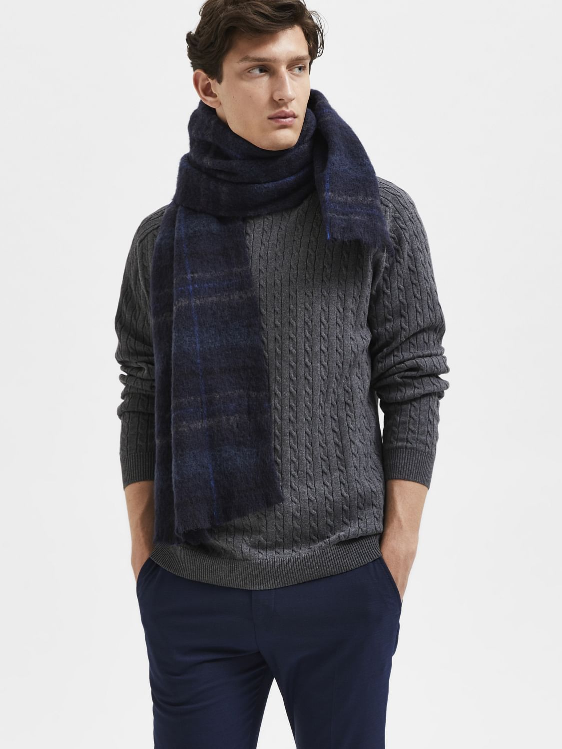 Dark Grey Roll Neck Pullover