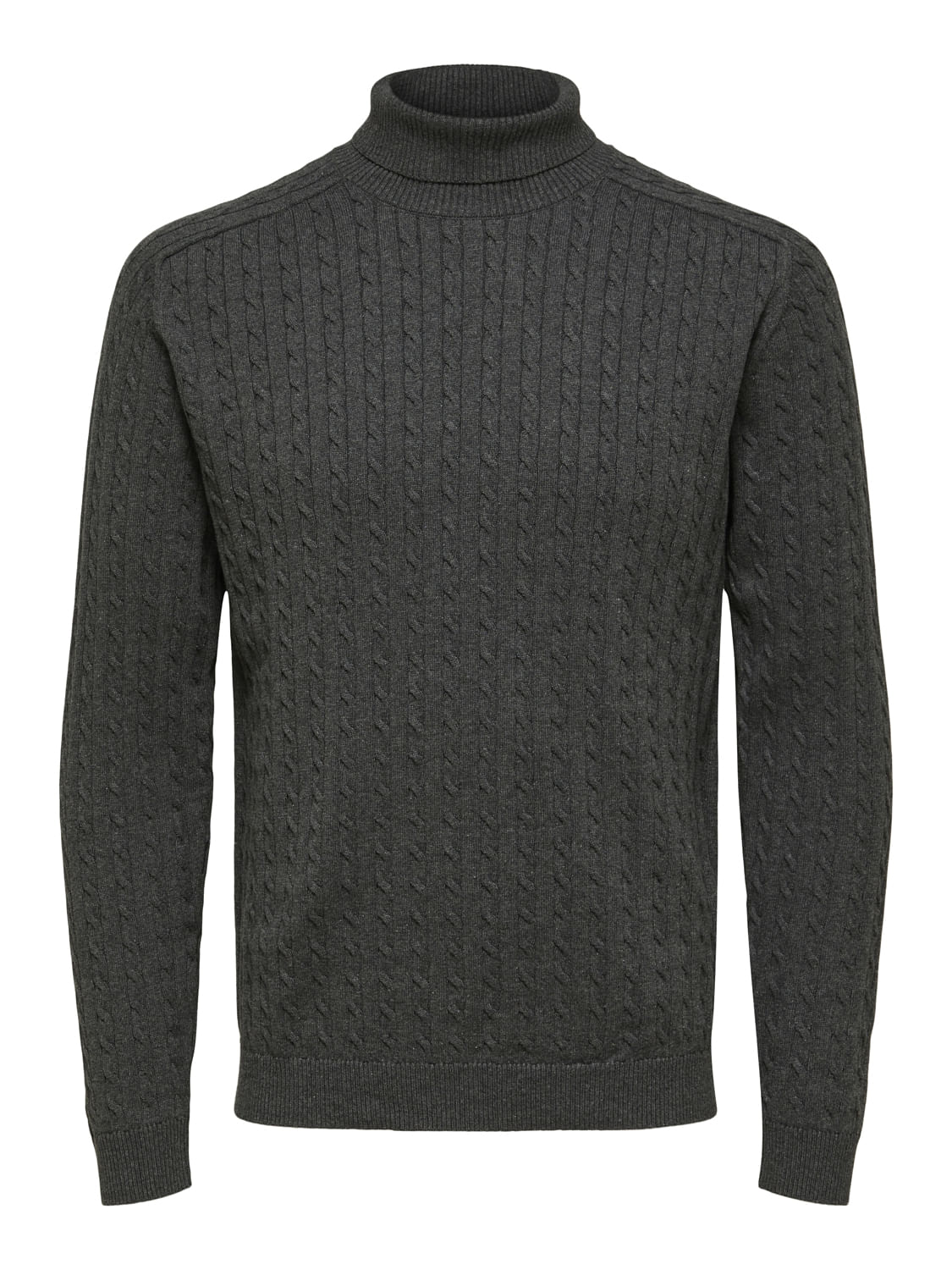 Dark Grey Roll Neck Pullover