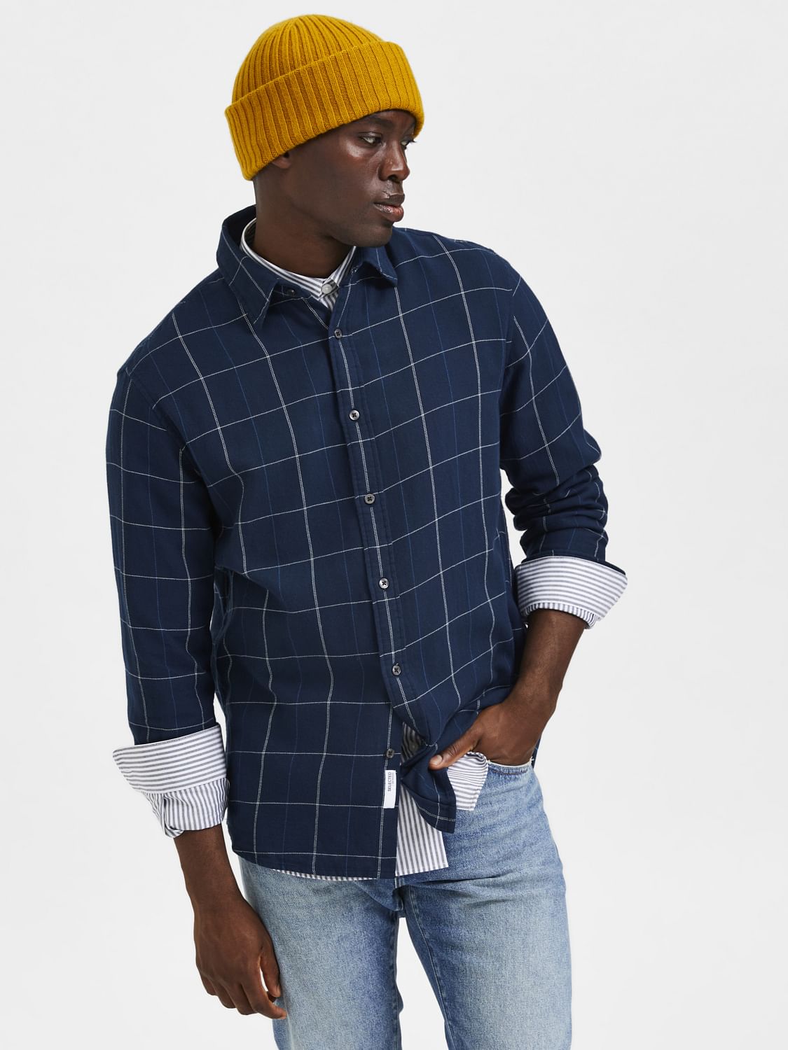Blue Check Full Sleeves Shirt