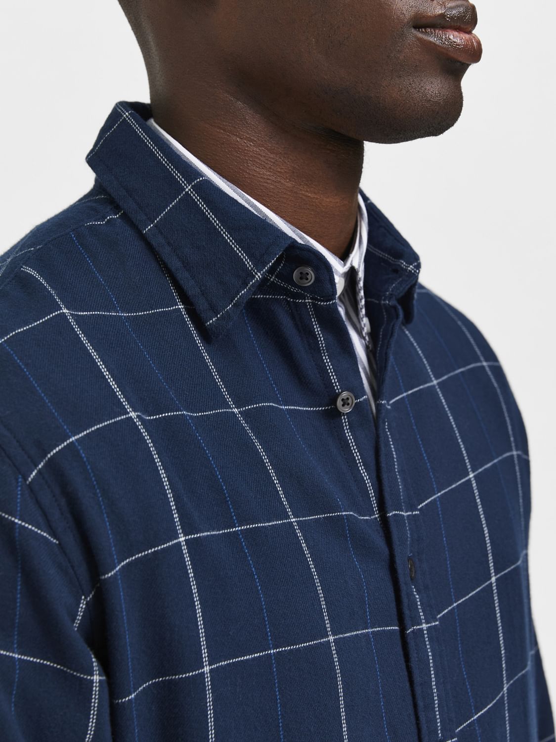 Blue Check Full Sleeves Shirt