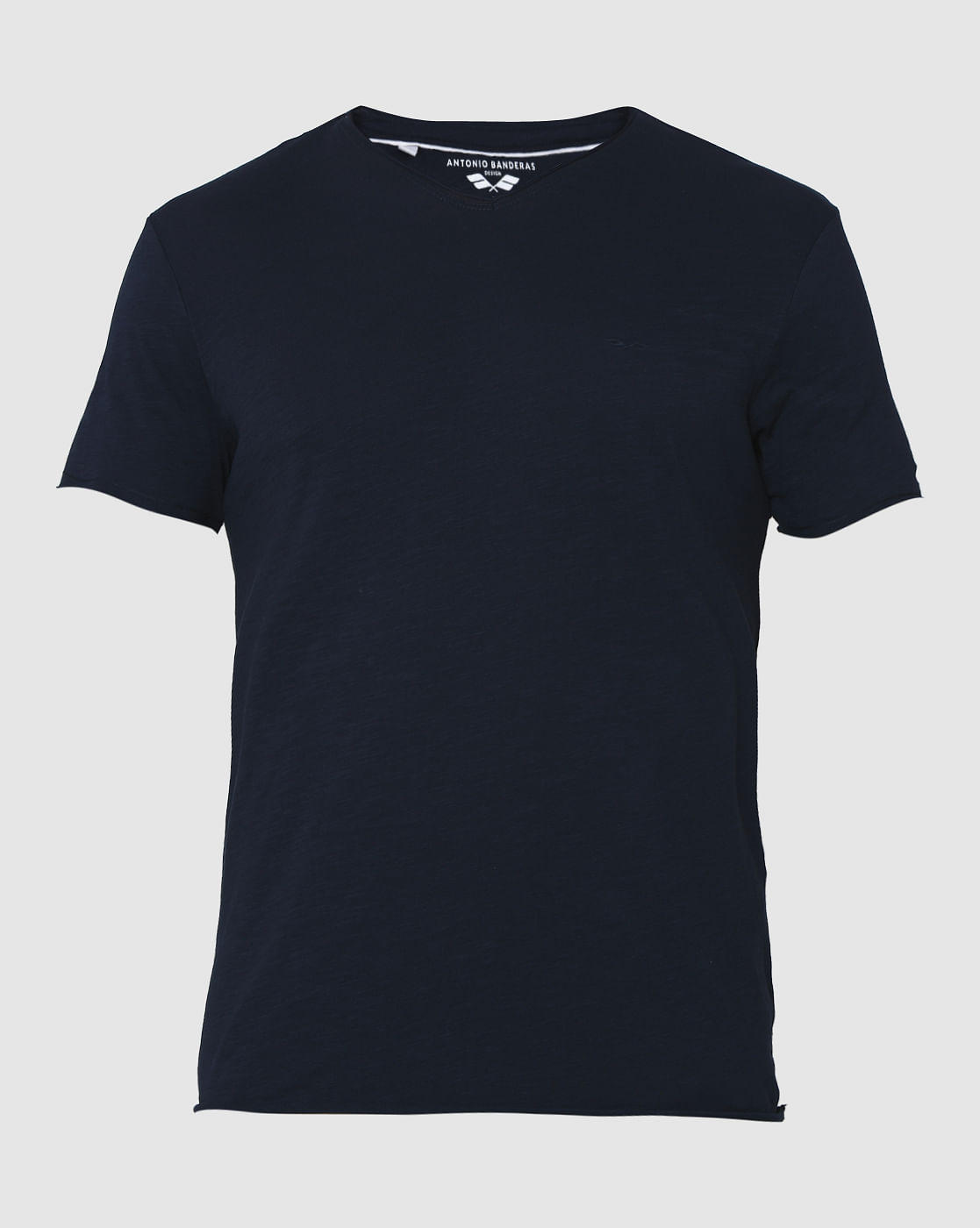 Blue V-Neck T-Shirt