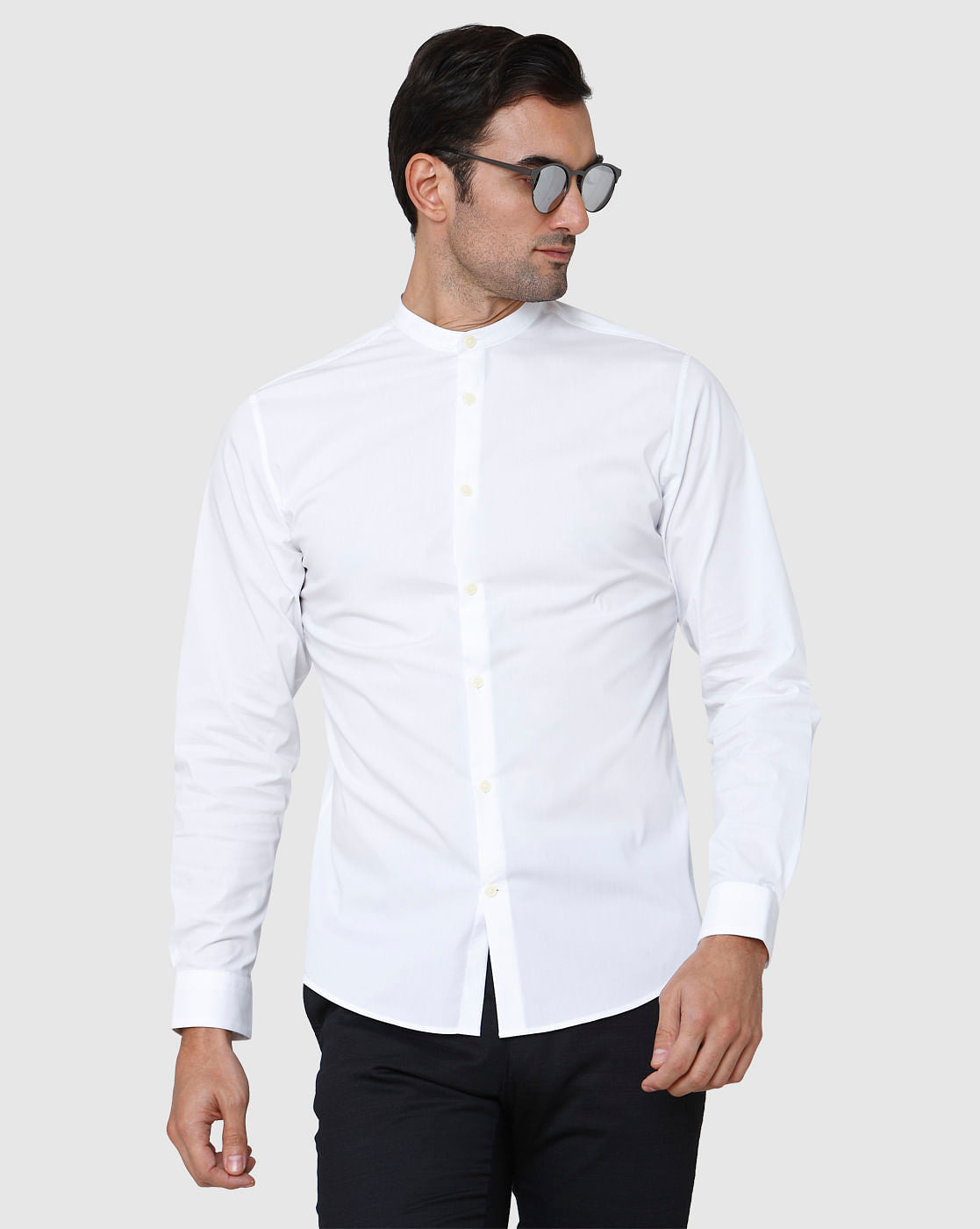 White Full Sleeves Shirt