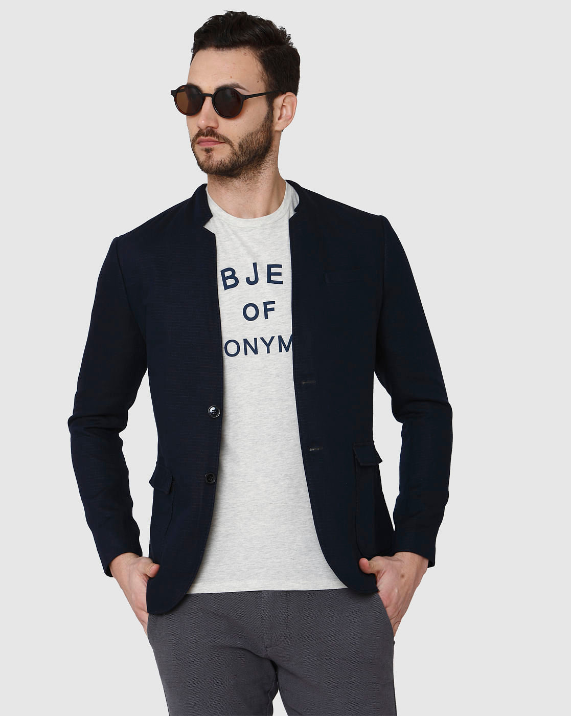 White Printed Crew Neck T-Shirt