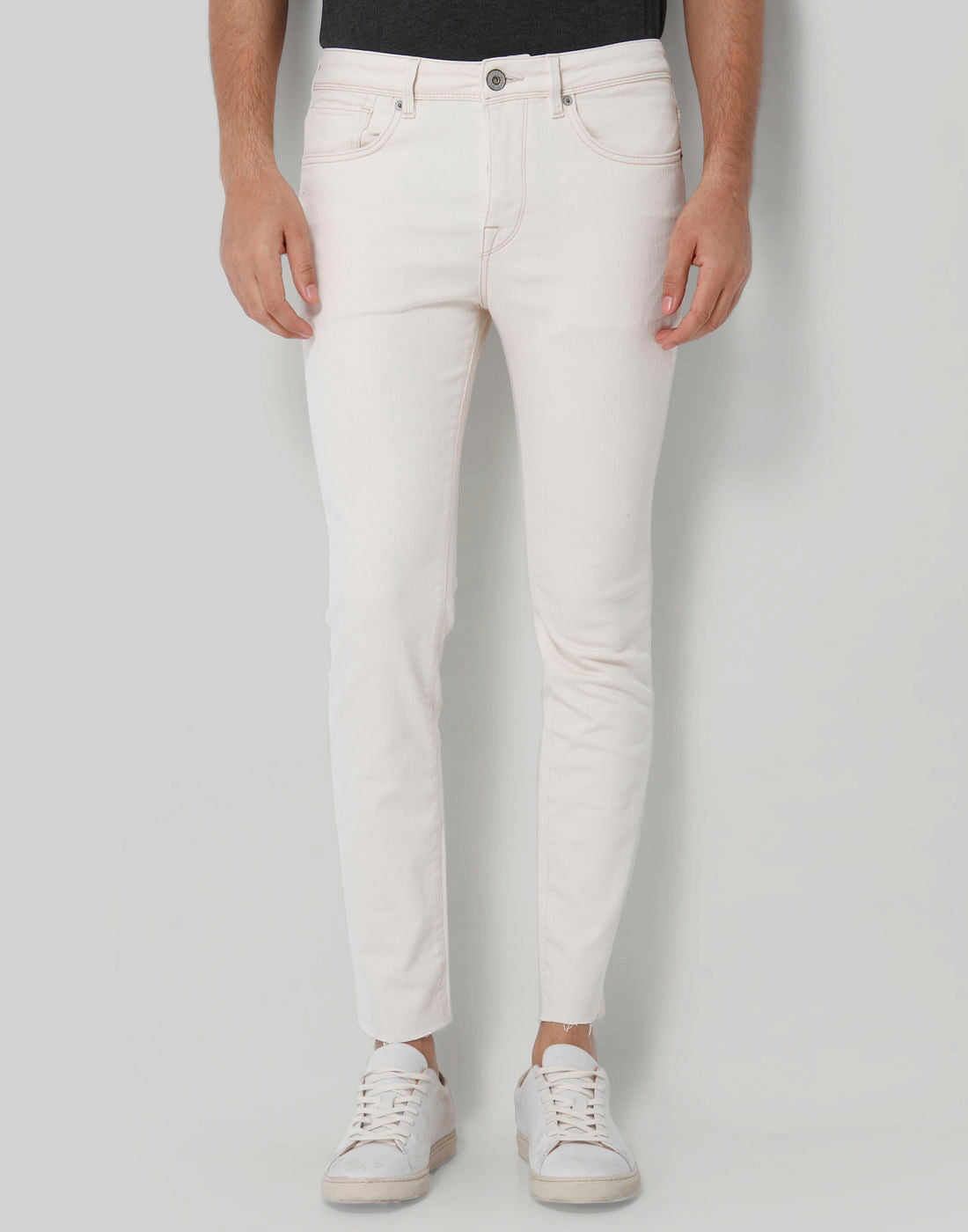 White Slim Fit Jeans