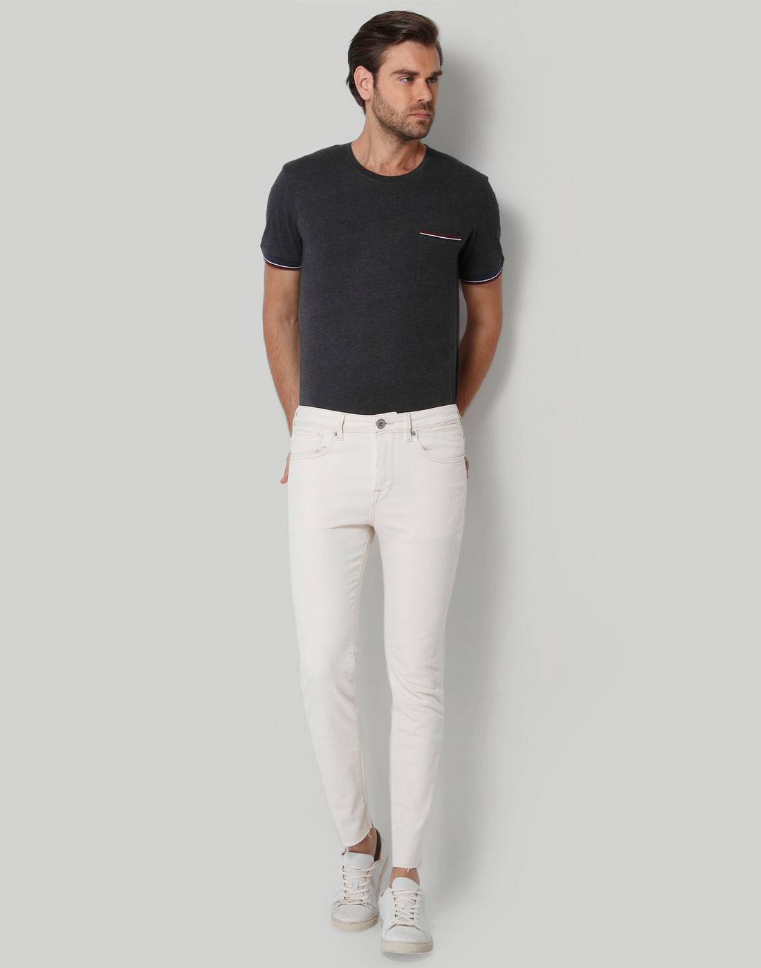 White Slim Fit Jeans