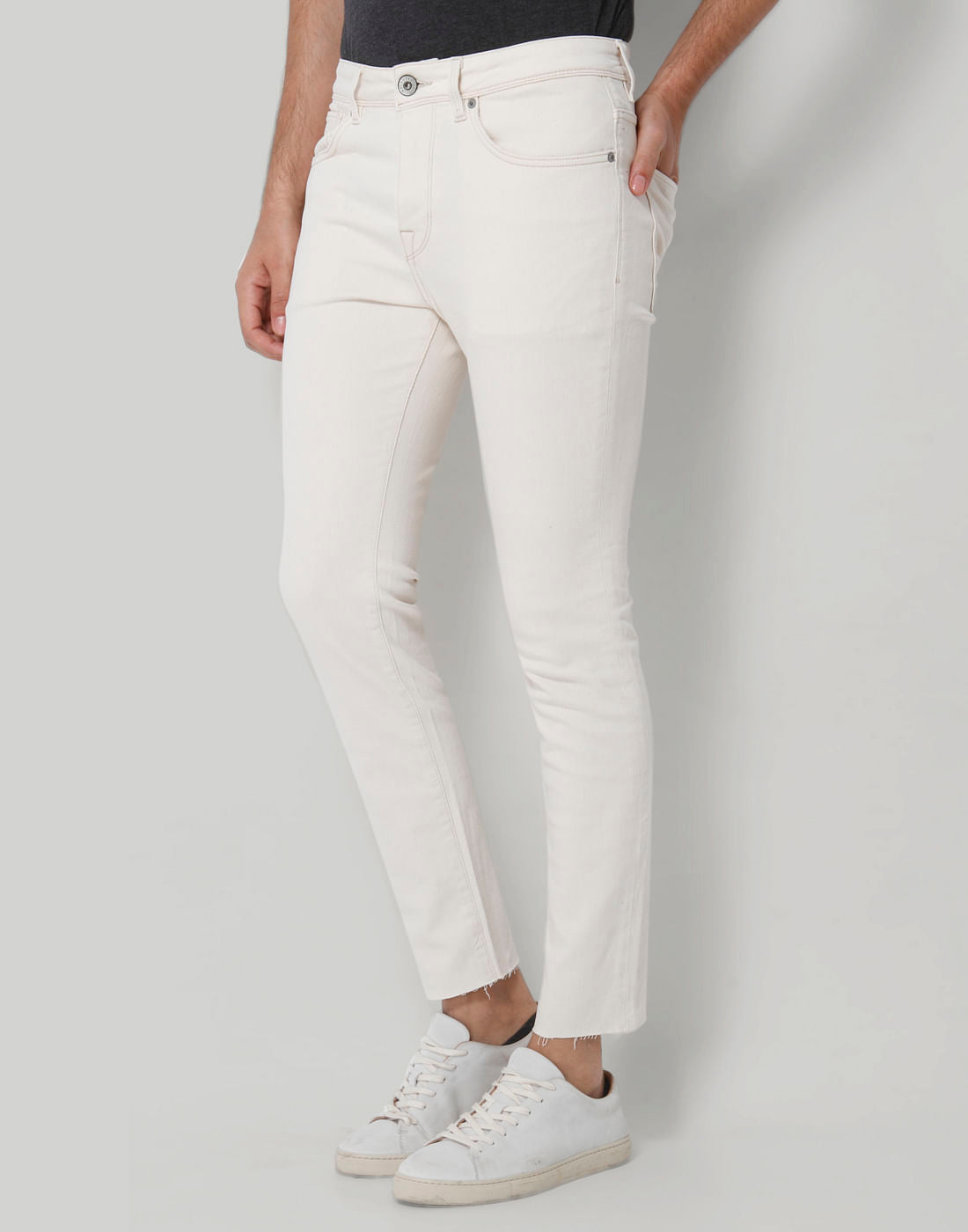 White Slim Fit Jeans