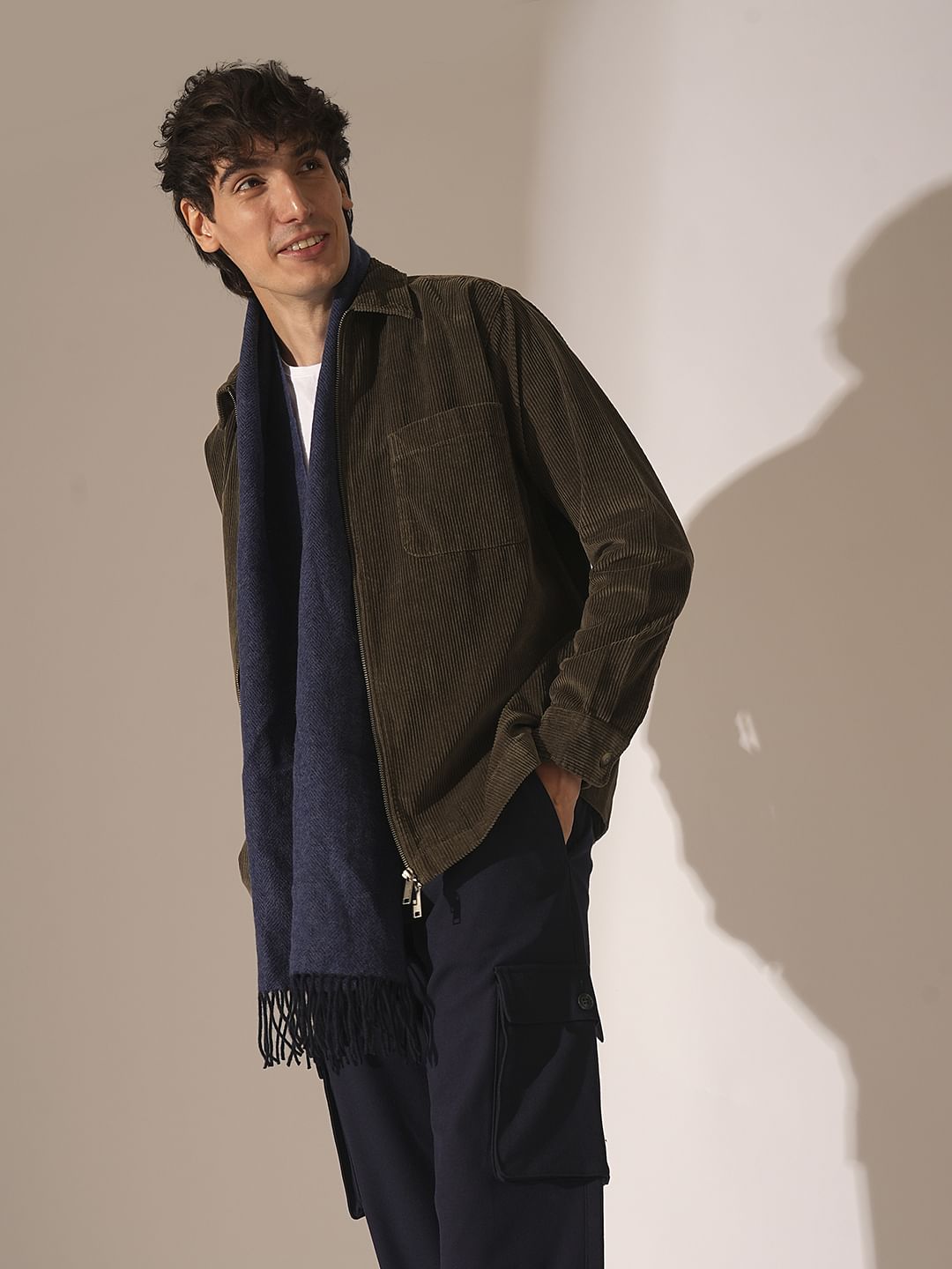 Dark Green Corduroy Overshirt