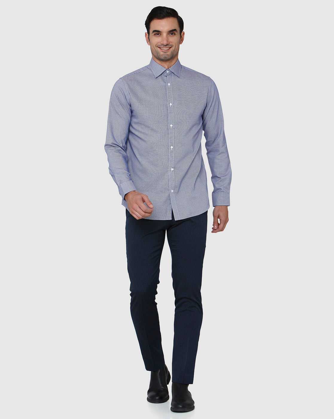 Blue Full Sleeves Shirt