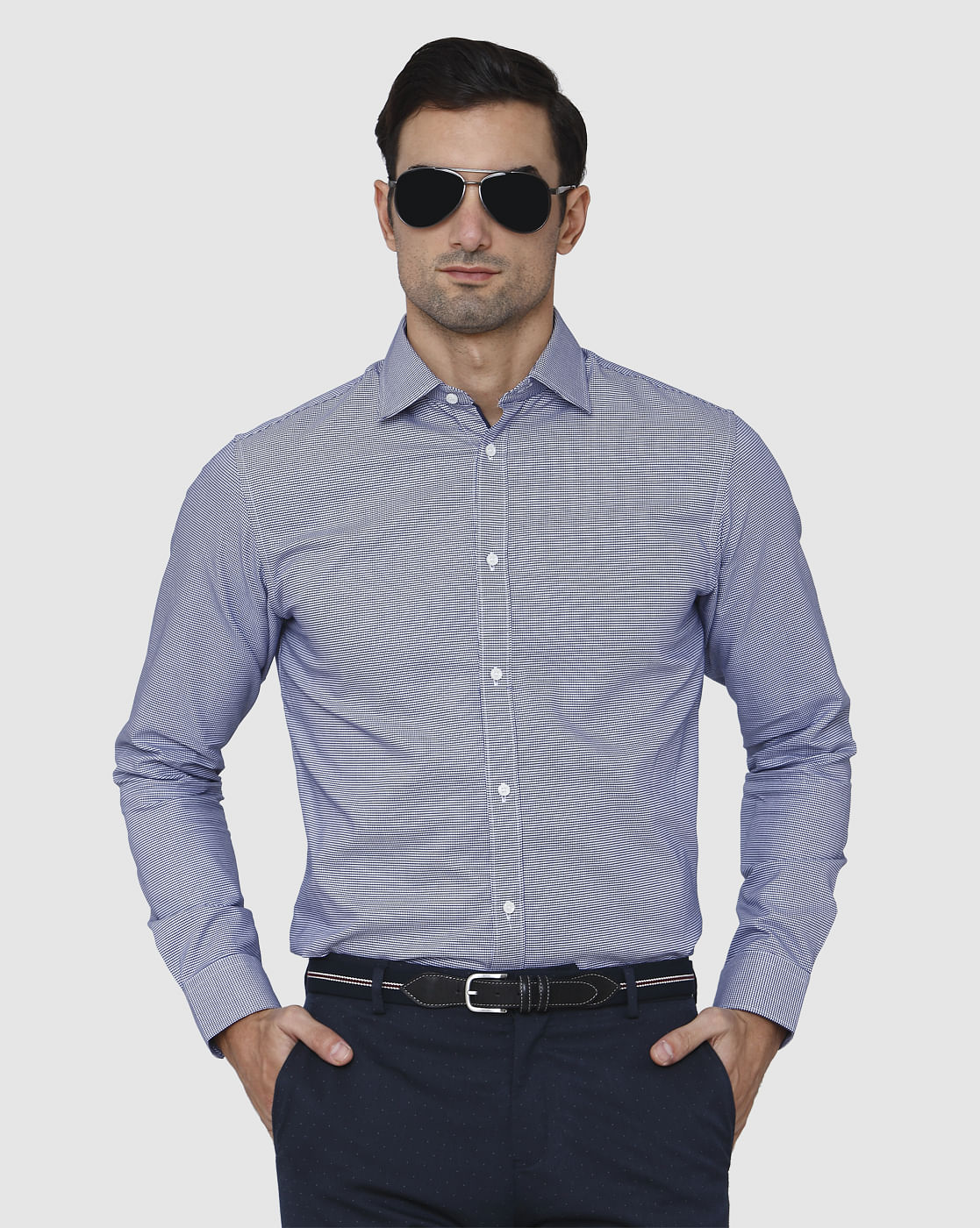 Blue Full Sleeves Shirt