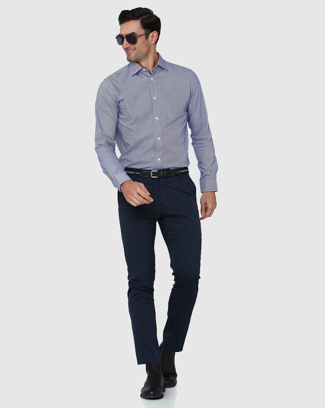 Blue Full Sleeves Shirt