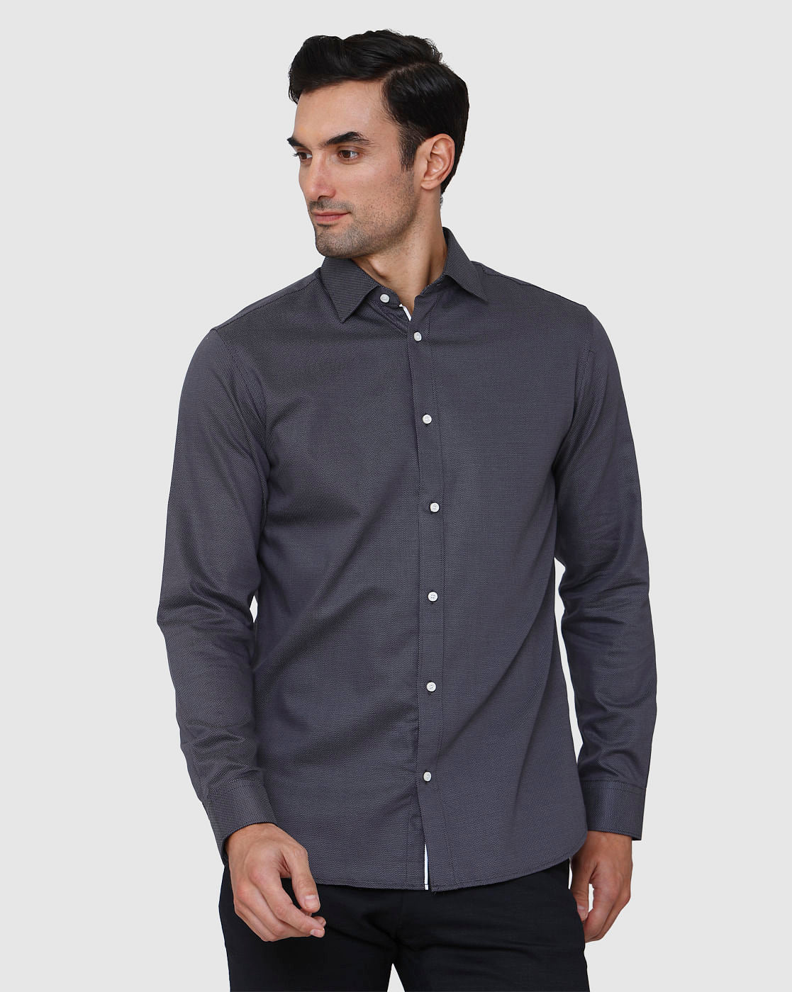 Grey Full Sleeves Shirt