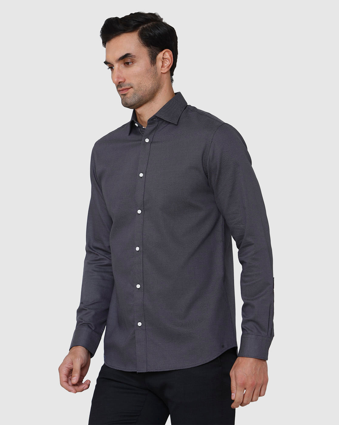 Grey Full Sleeves Shirt