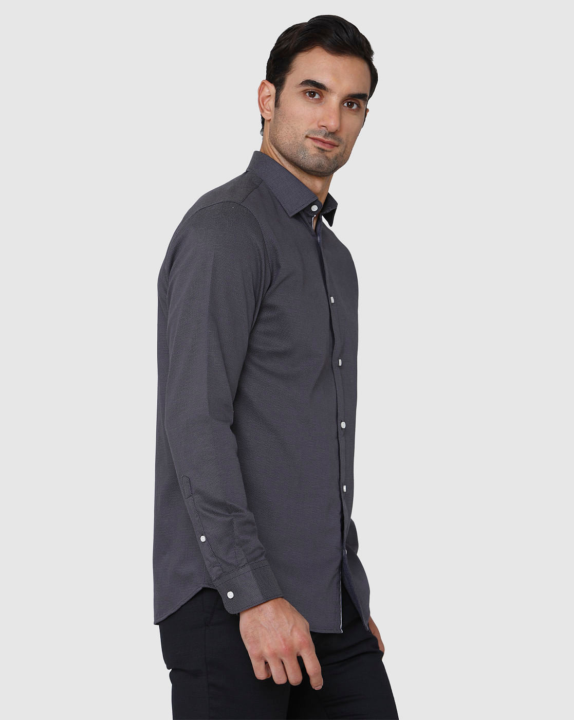 Grey Full Sleeves Shirt