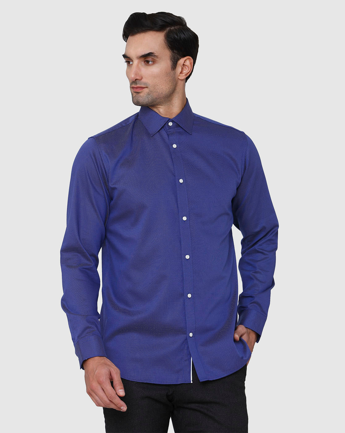 Blue Full Sleeves Shirt
