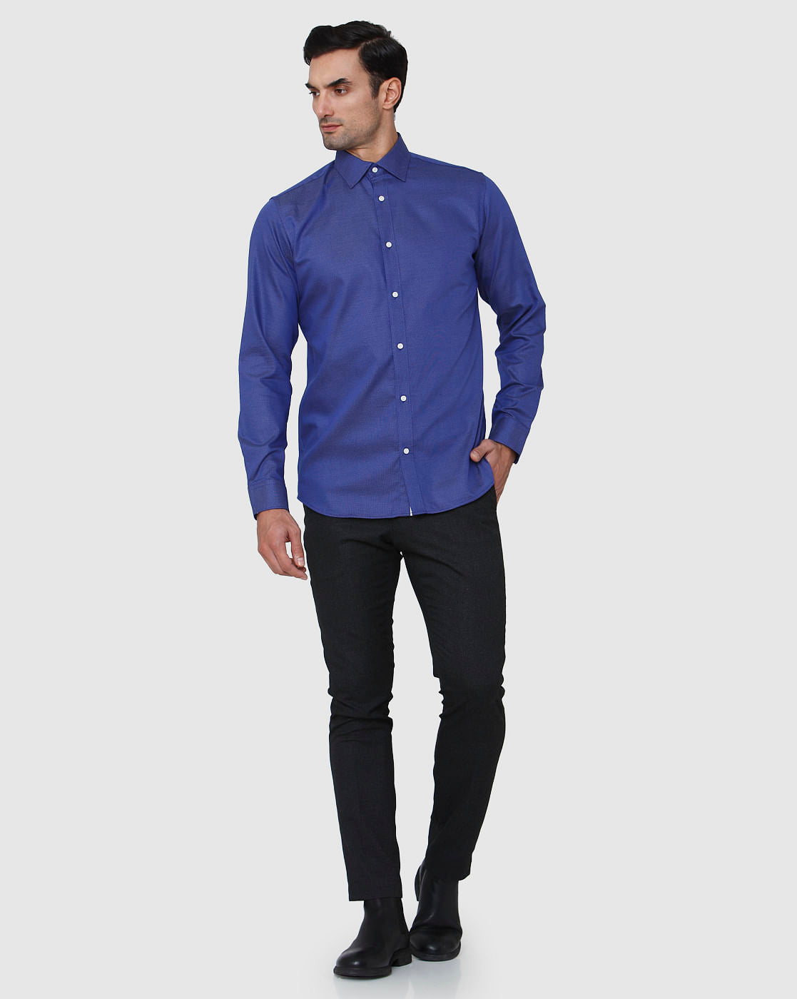 Blue Full Sleeves Shirt