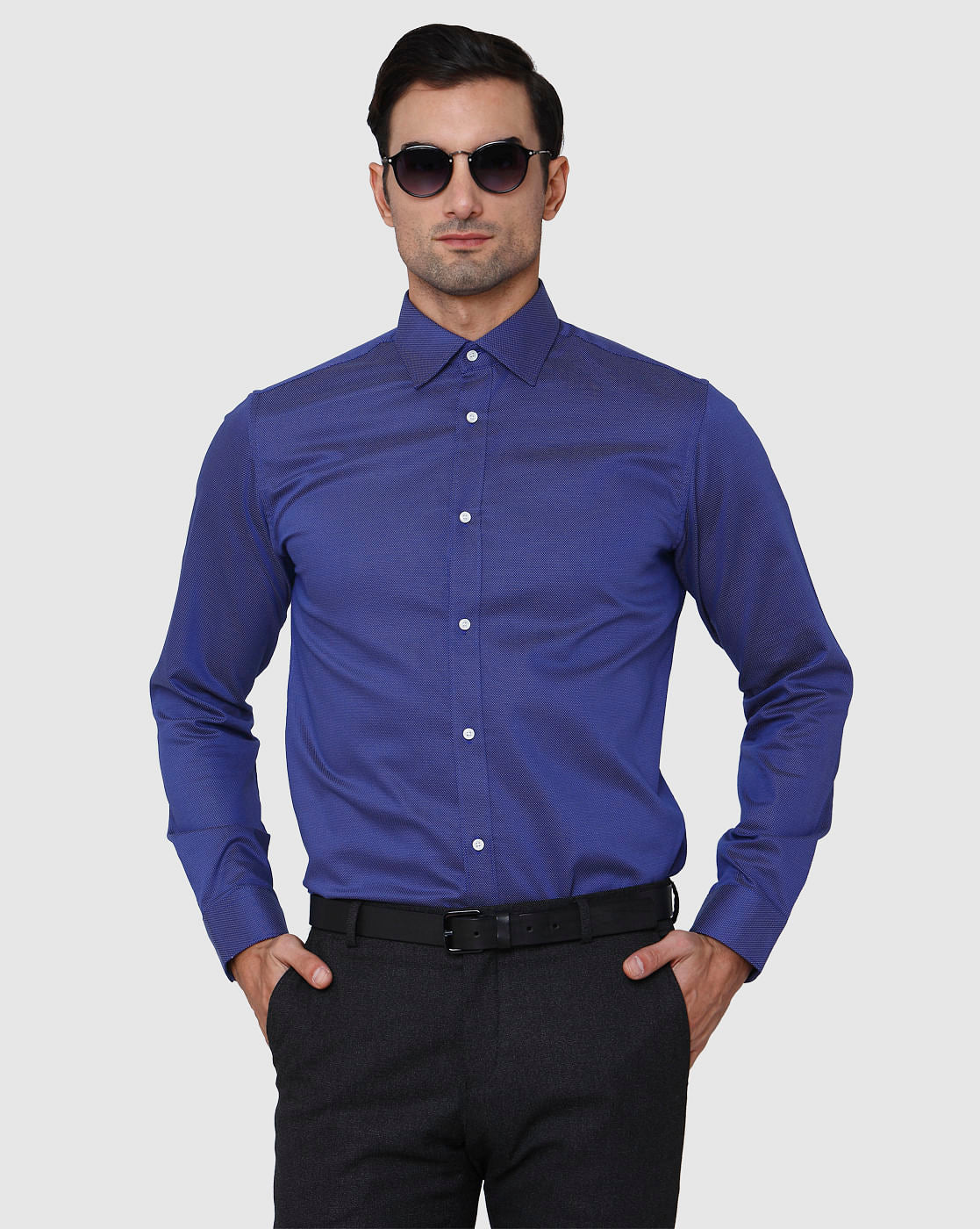 Blue Full Sleeves Shirt