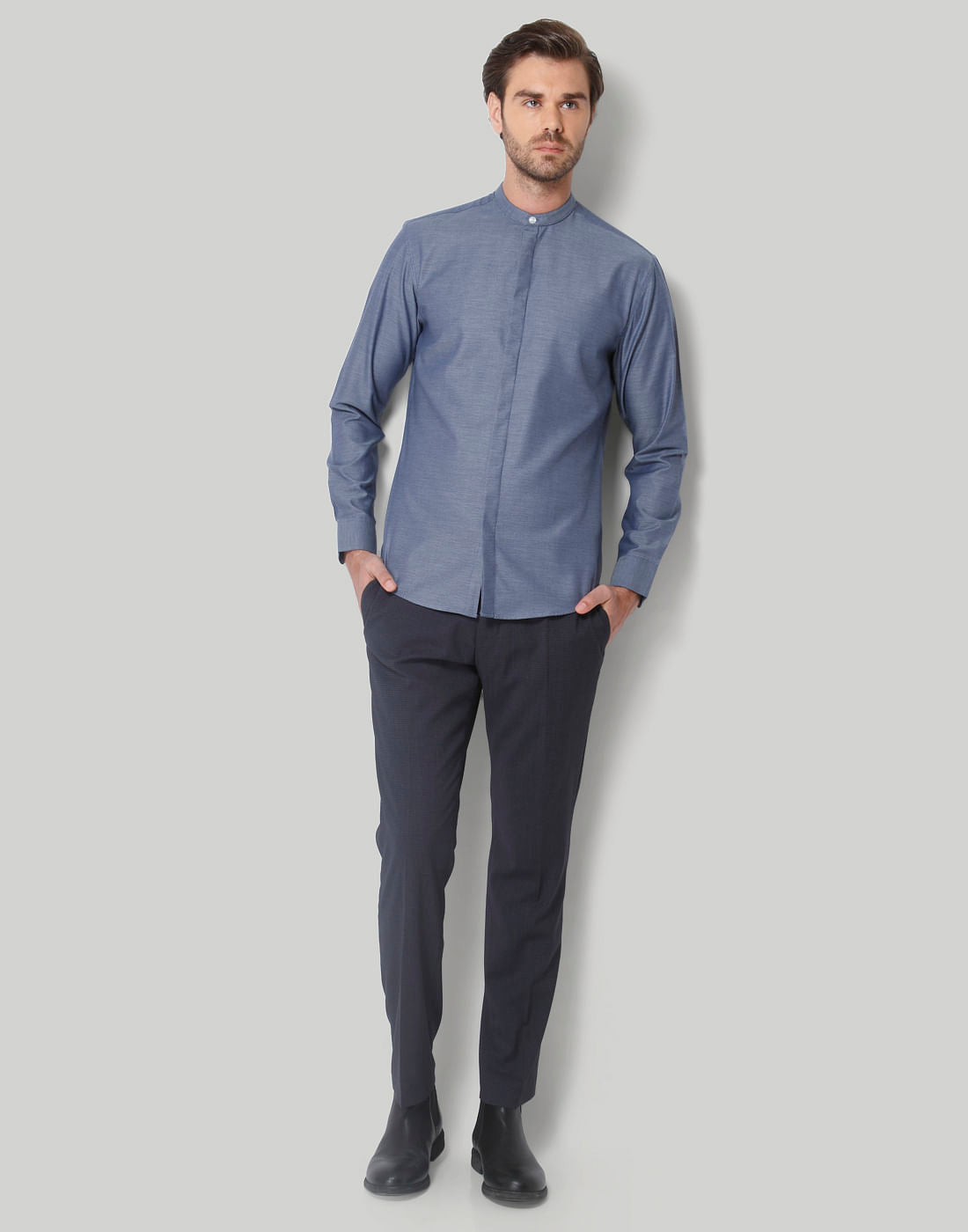Blue Full Sleeves Shirt