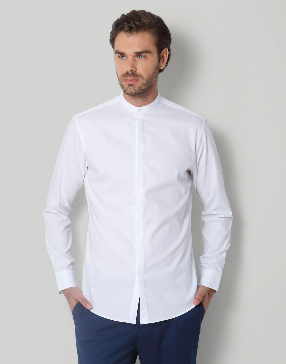 White Full Sleeves Shirt