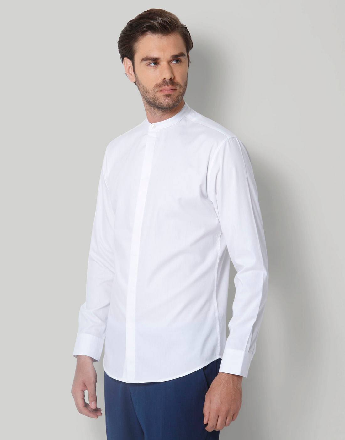 White Full Sleeves Shirt
