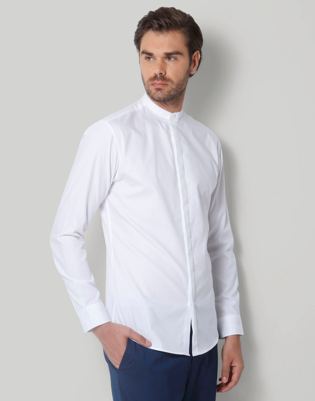 White Full Sleeves Shirt