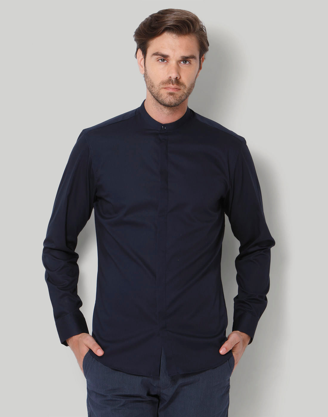 Blue Full Sleeves Shirt