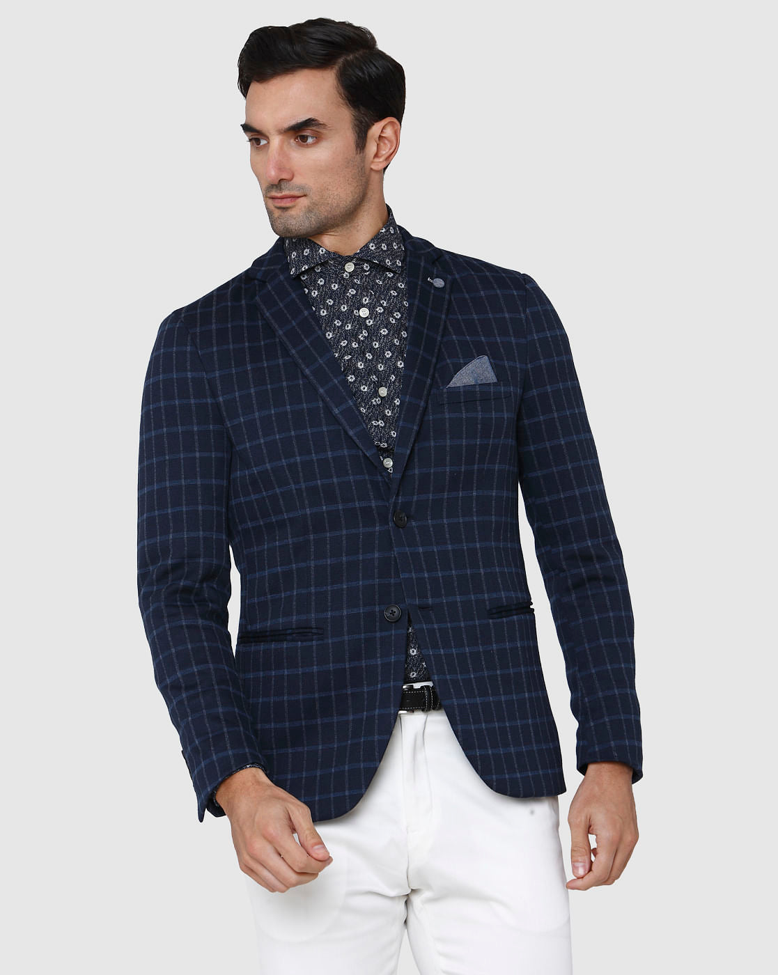 Blue Check Blazer