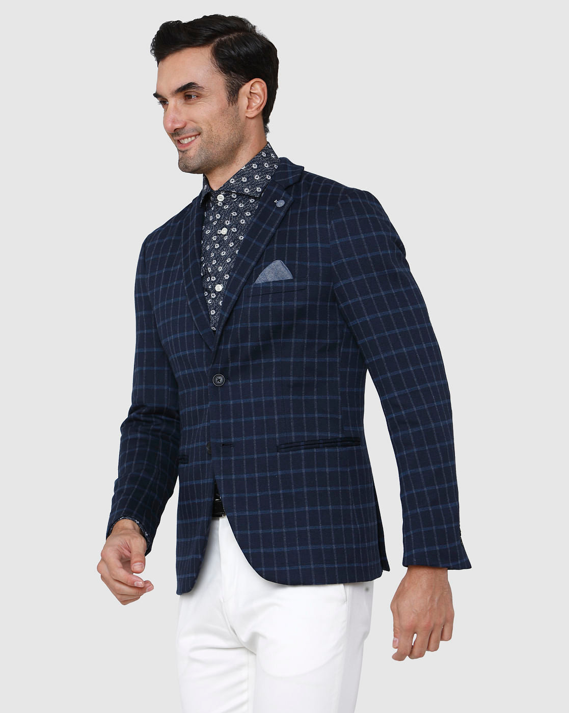 Blue Check Blazer