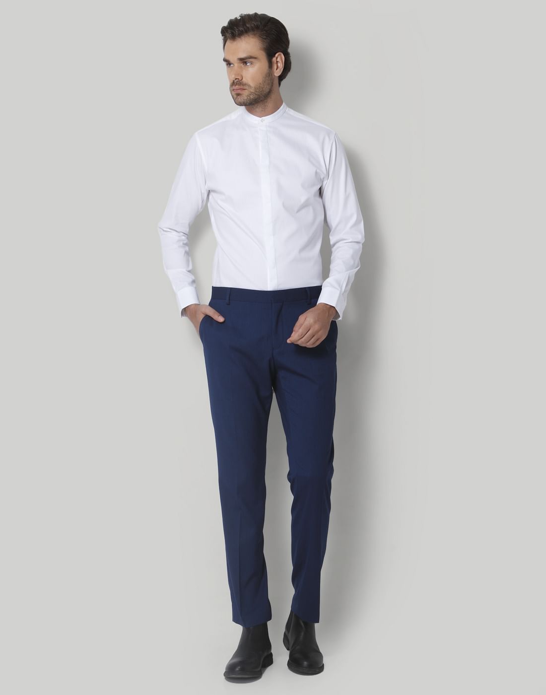 Blue Formal Trousers