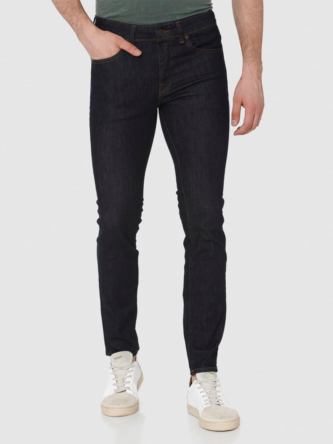 Dark Blue Pete Skinny Fit Jeans