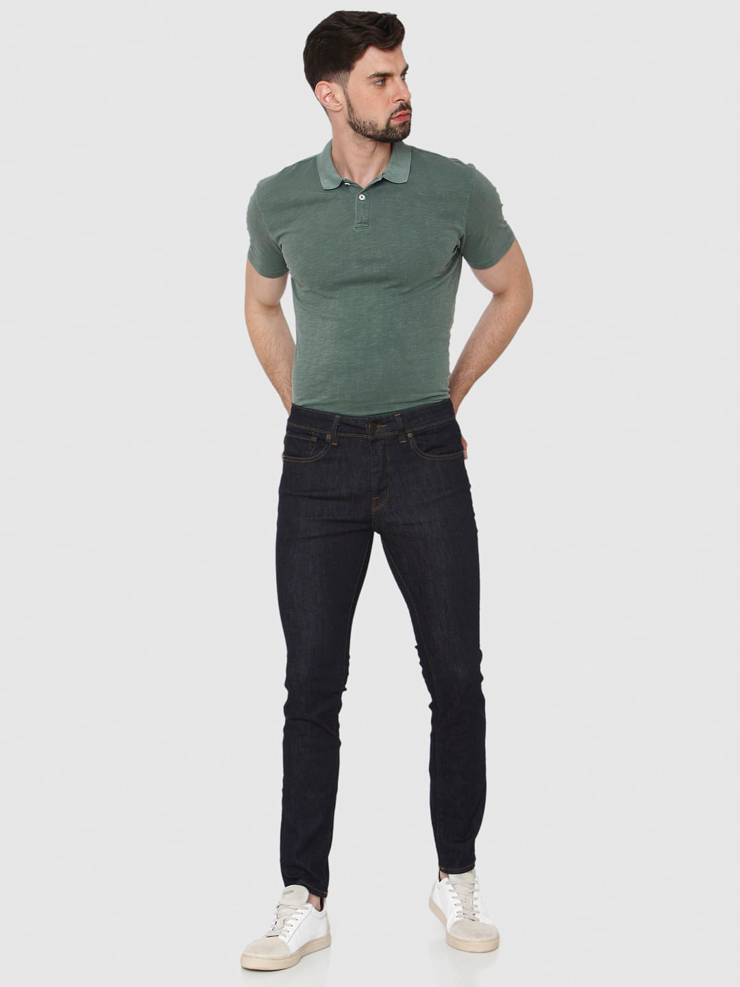 Dark Blue Pete Skinny Fit Jeans