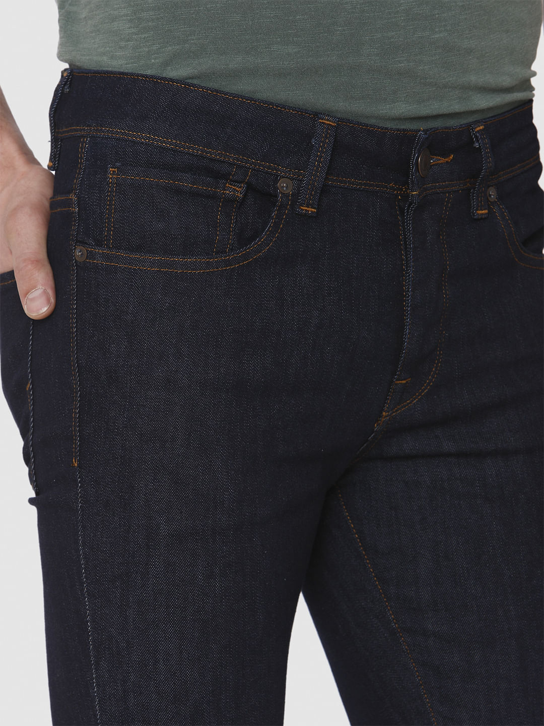 Dark Blue Pete Skinny Fit Jeans
