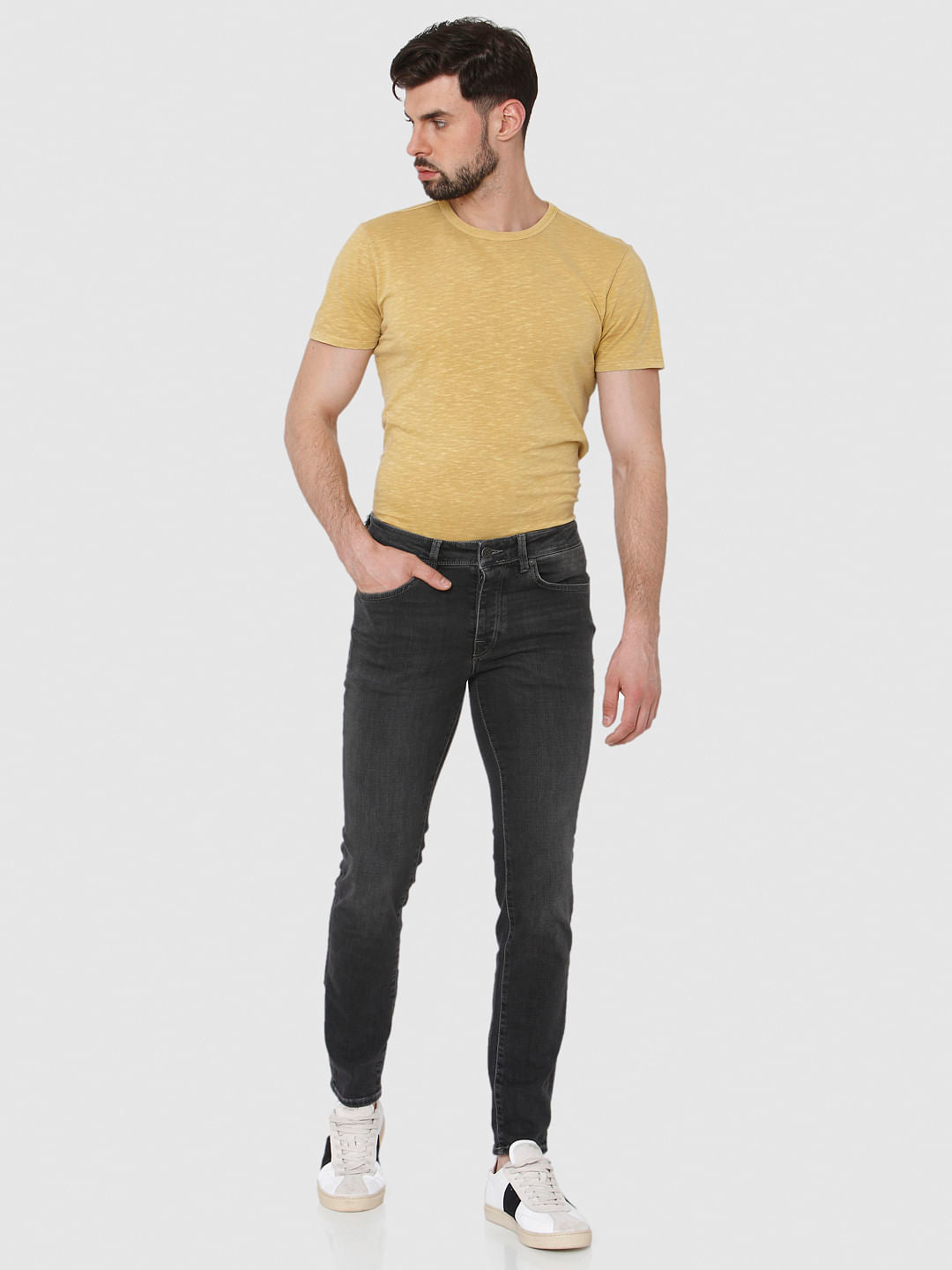 Grey Pete Skinny Fit Jeans