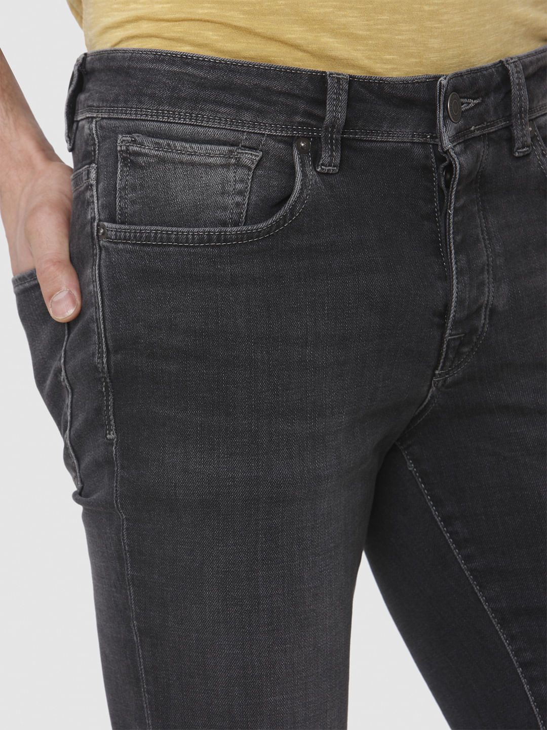 Grey Pete Skinny Fit Jeans
