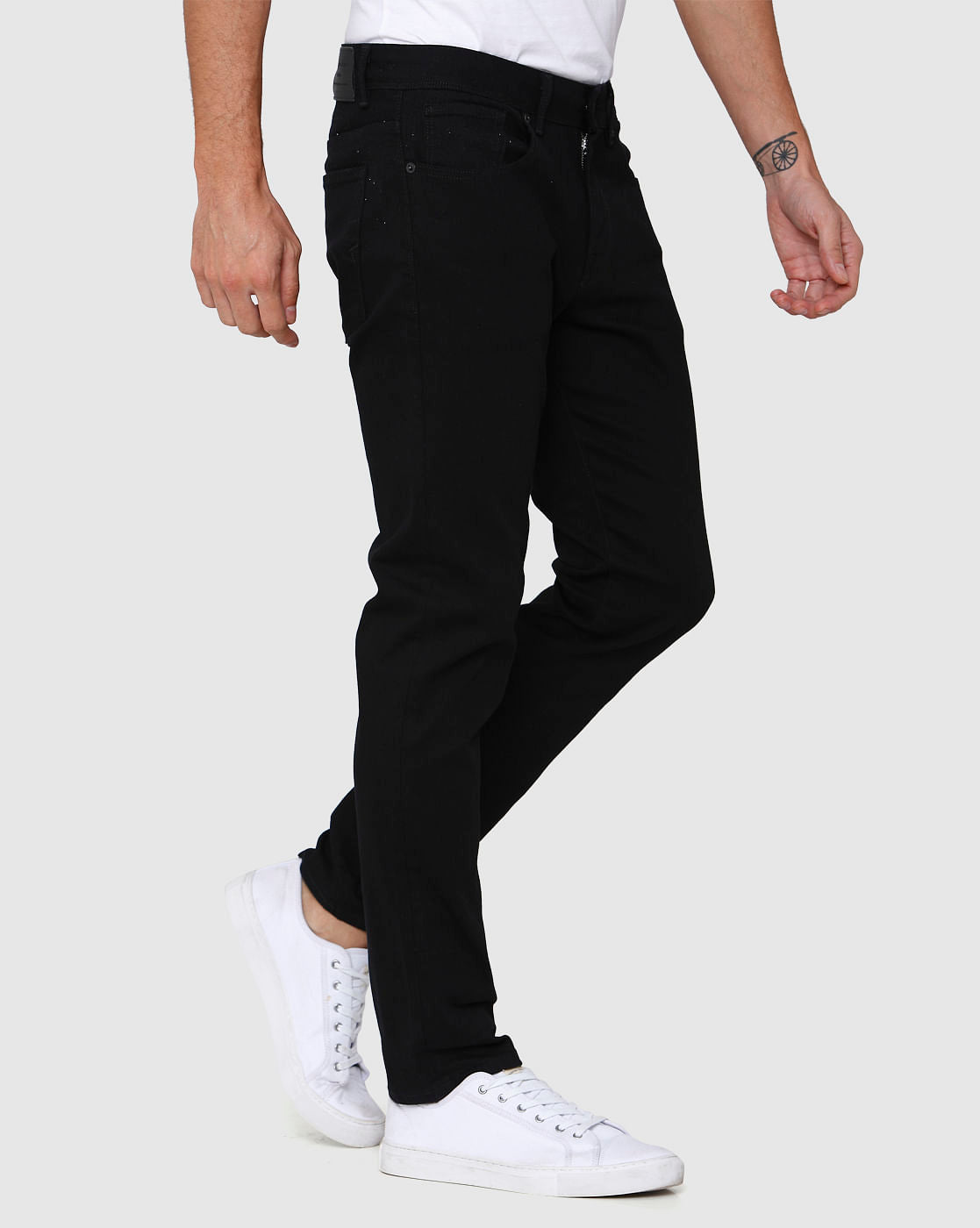 Black Straight Fit Jeans