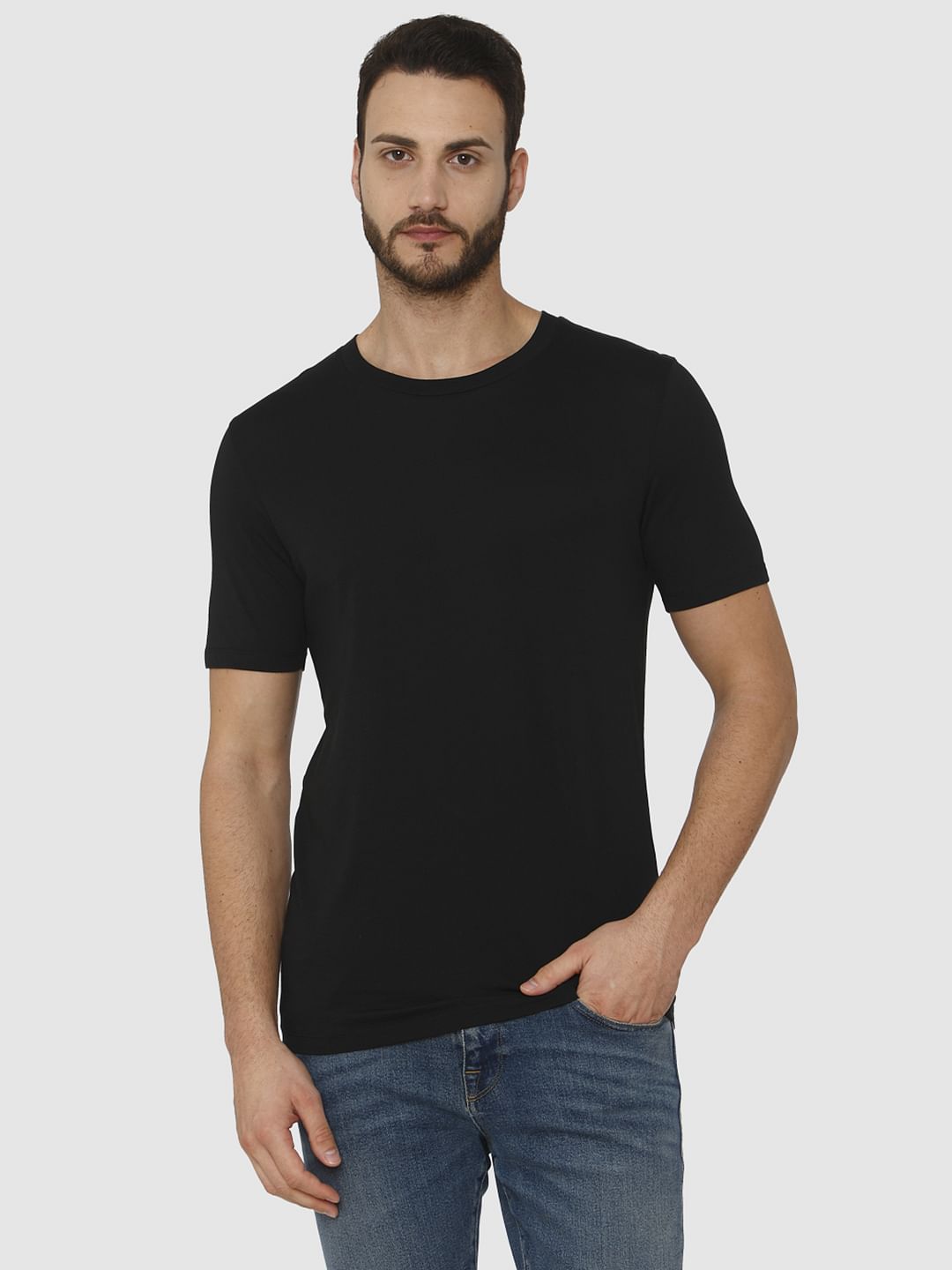 Black Crew Neck T-Shirt