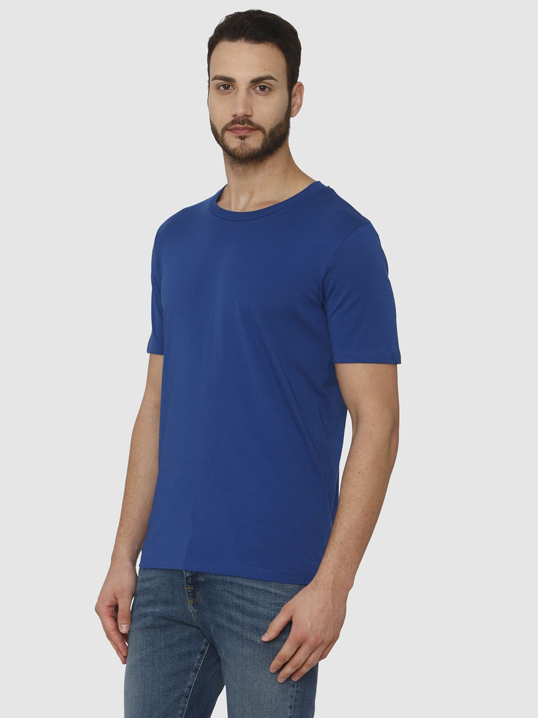 Blue Crew Neck T-Shirt